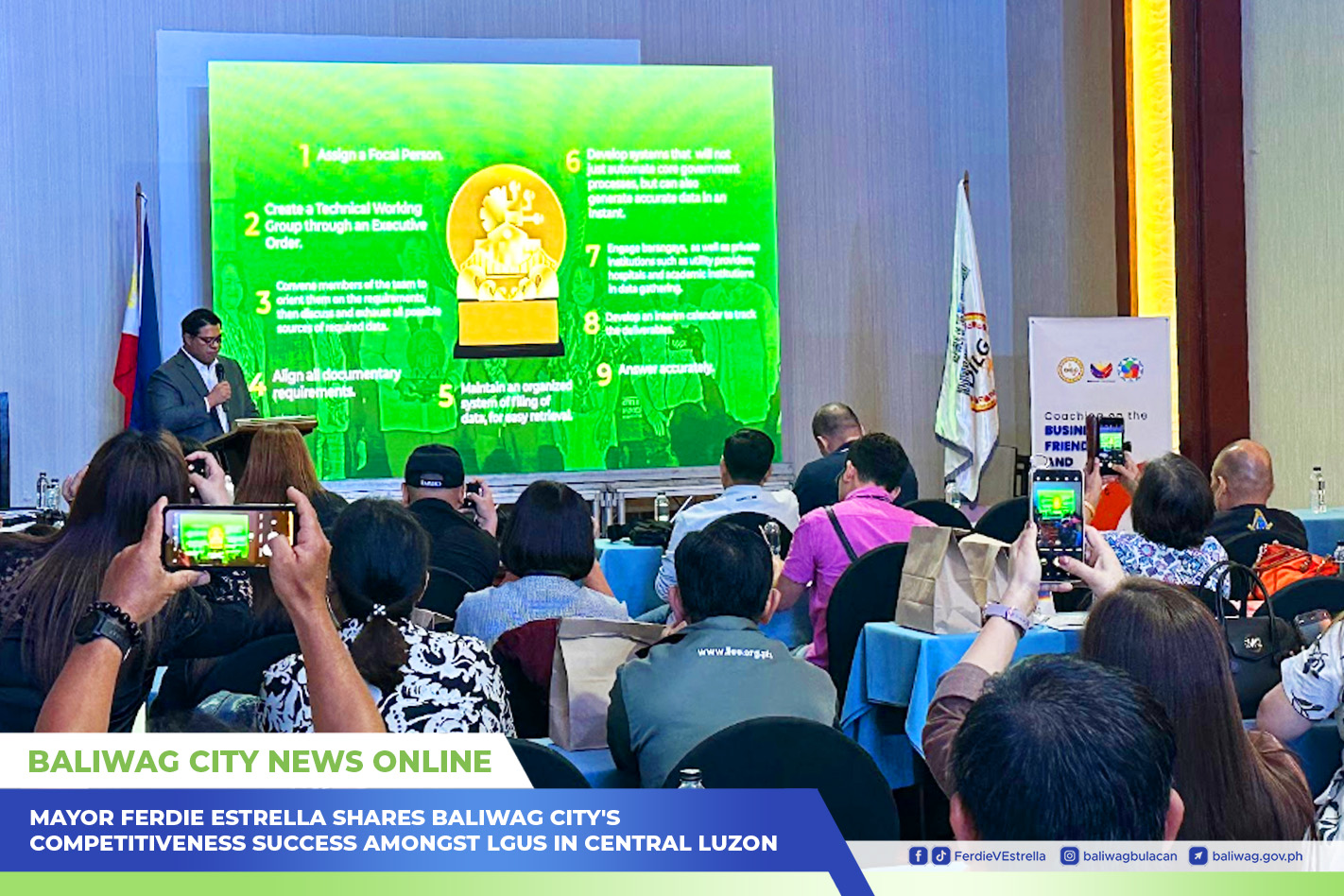 Mayor Ferdie Estrella shares Baliwag City's competitiveness success amongst LGUs in Central Luzon